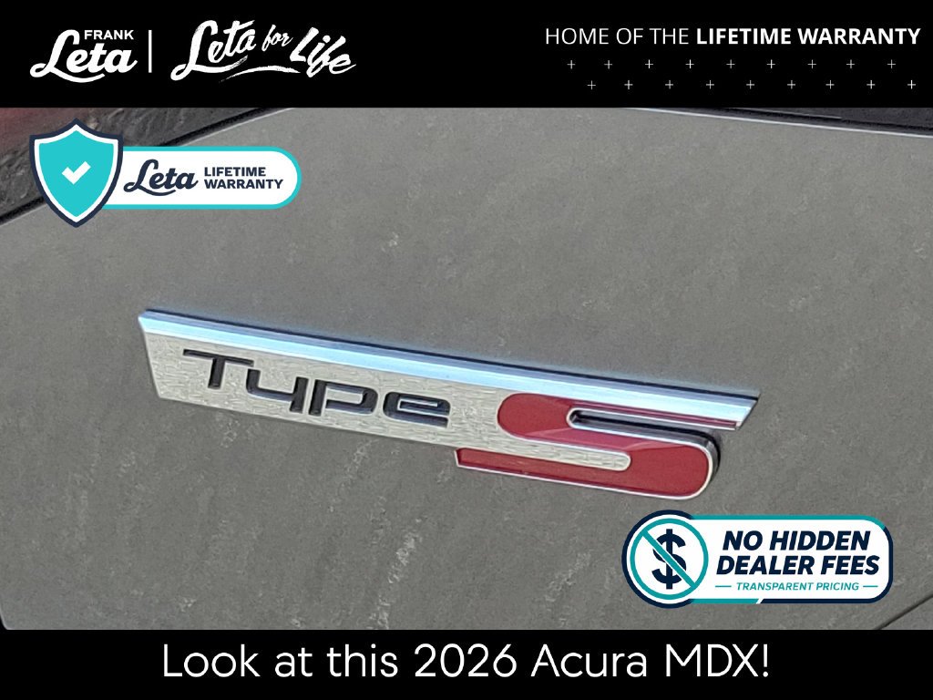 New 2026 Liquid Carbon Metallic Acura Type S w/Advance Package image 11