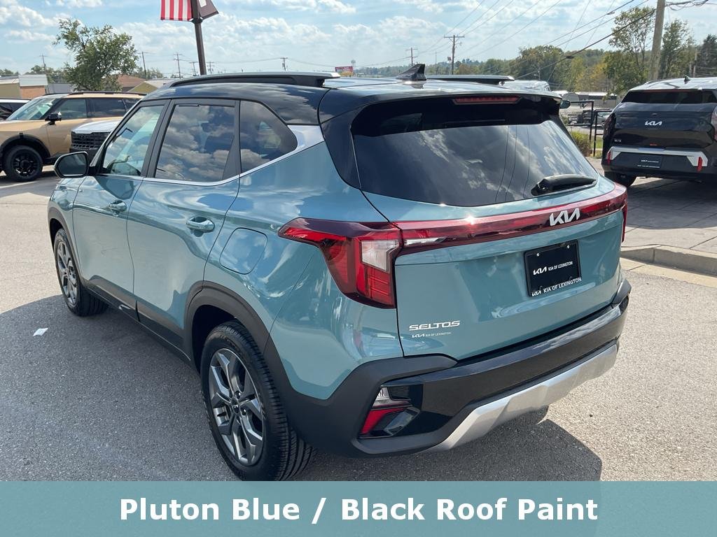 Used 2024 Pluton Blue/Black Roof Kia S image 9