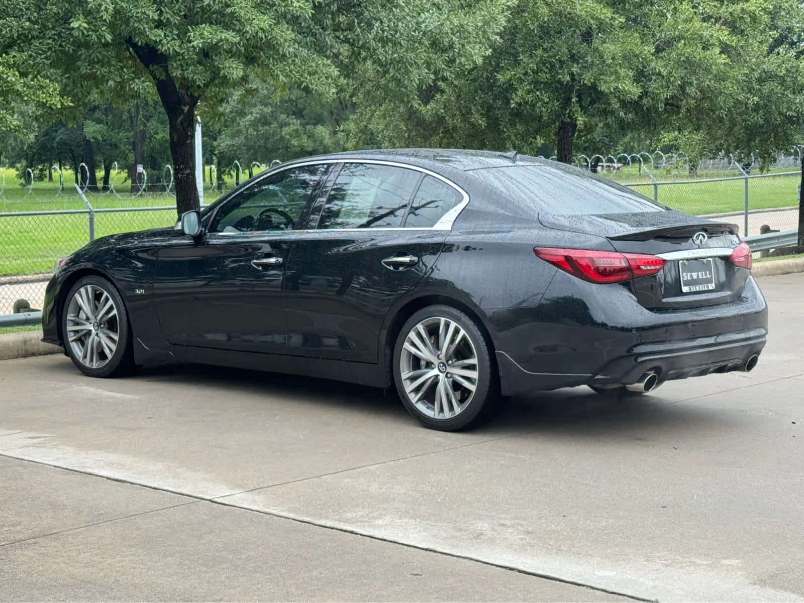 Certified Used 2019 Midnight Black INFINITI 3.0t SPORT image 8
