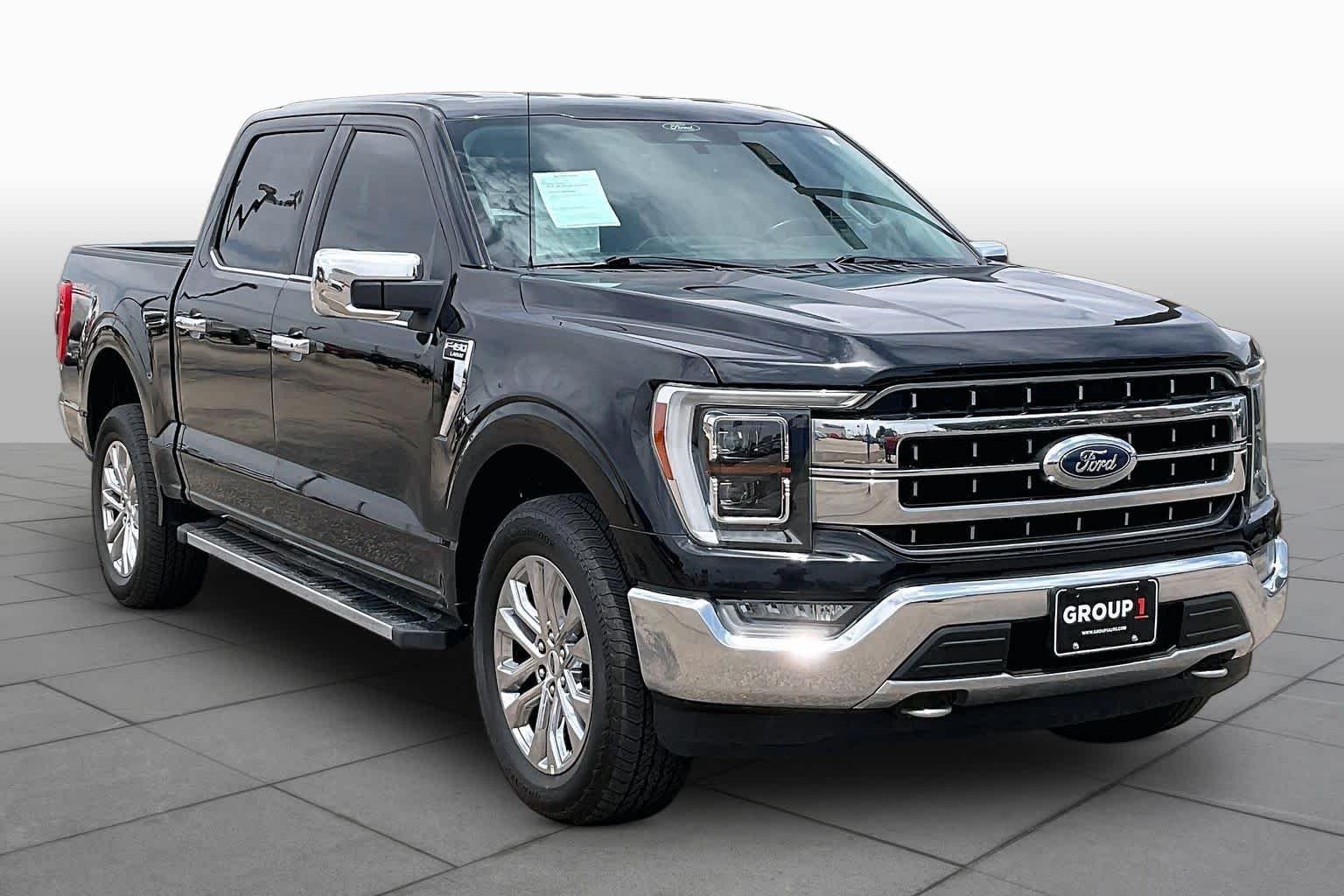 Used 2021 Agate Black Metallic Ford LARIAT image 3
