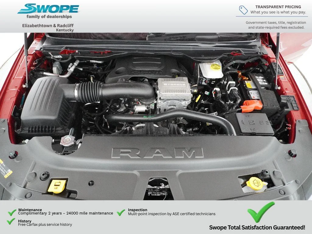 New 2026 Molten Red Pearl-Coat Exterior Paint RAM Laramie image 27