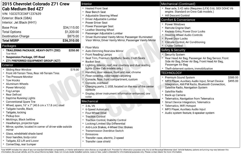 2015 Chevrolet Colorado Z71 - Photo 41