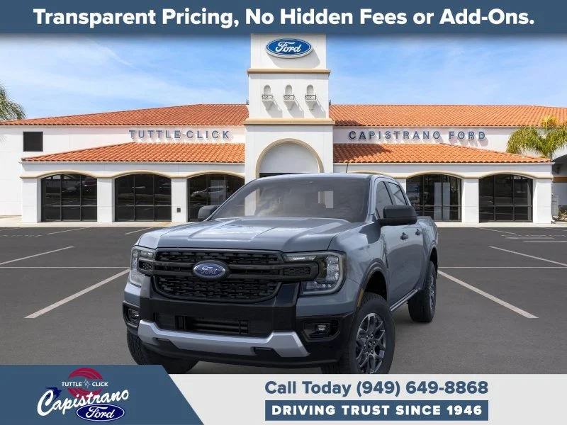 New 2025 Azure Gray Metallic Tri-coat Ford XLT image 2