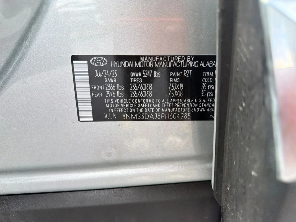 Used 2023 Shimmering Silver Pearl Hyundai SEL image 31