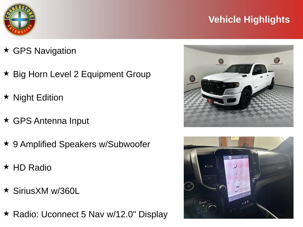 Used 2025 RAM Ram 1500 Pickup Big Horn/Lone Star with VIN 1C6SRFMP3SN733827 for sale in Elk River, Minnesota