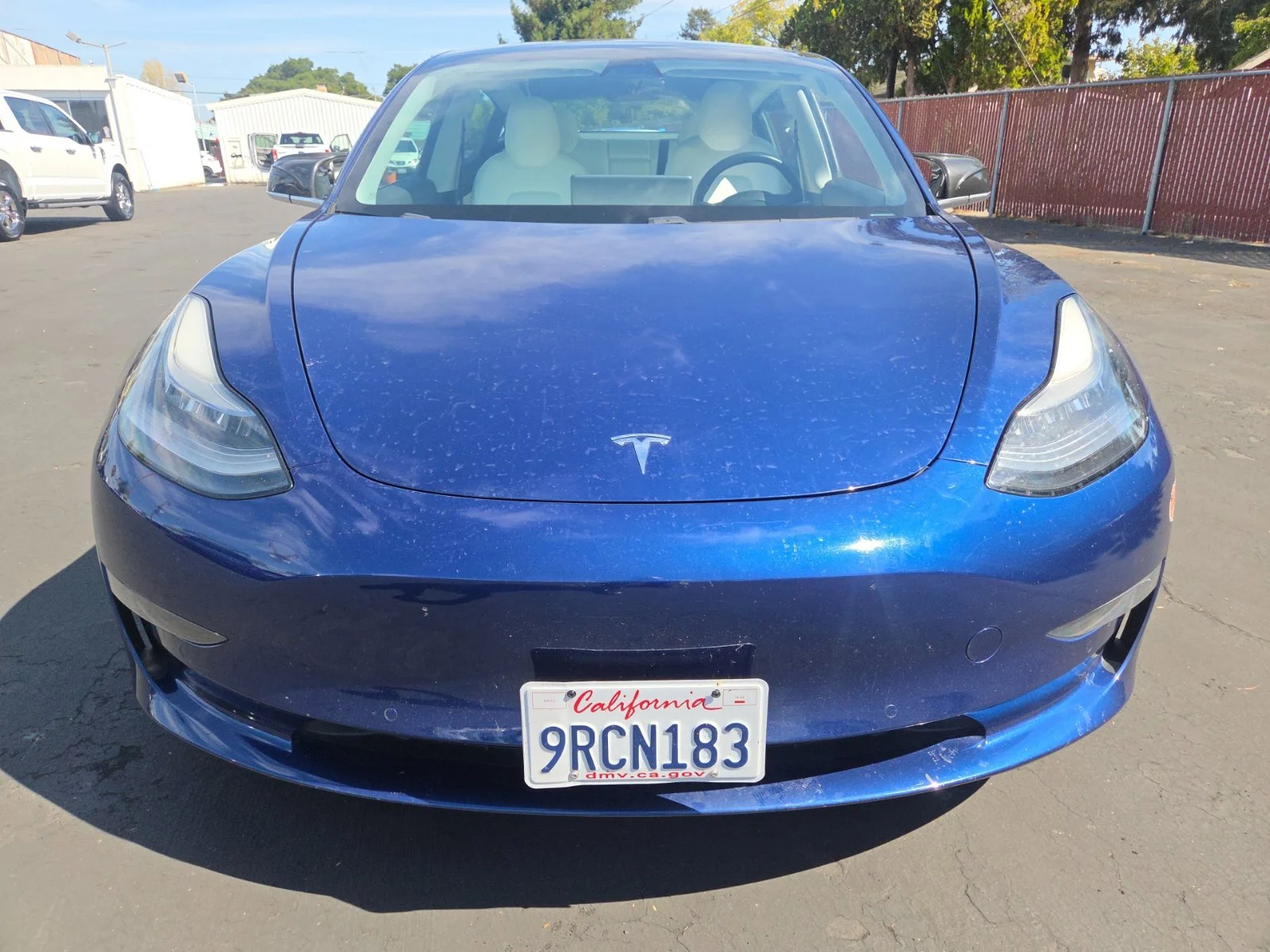 Used 2019 Blue Tesla Standard Range Plus image 12