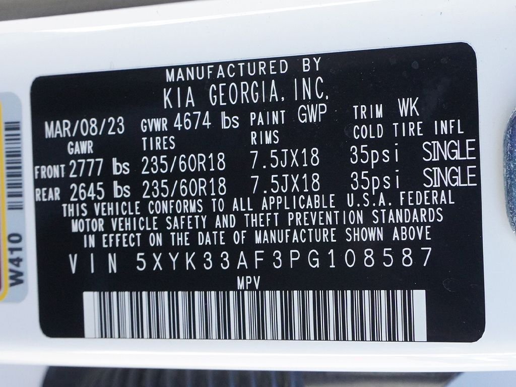 Used 2023 White Kia EX image 48
