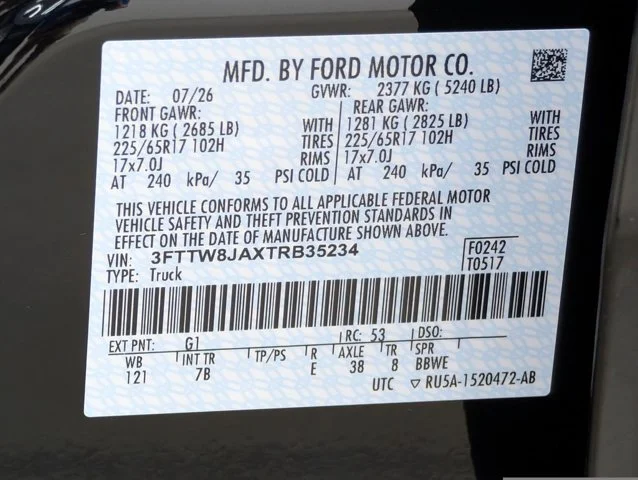 New 2026 Shadow Black Ford XLT image 53