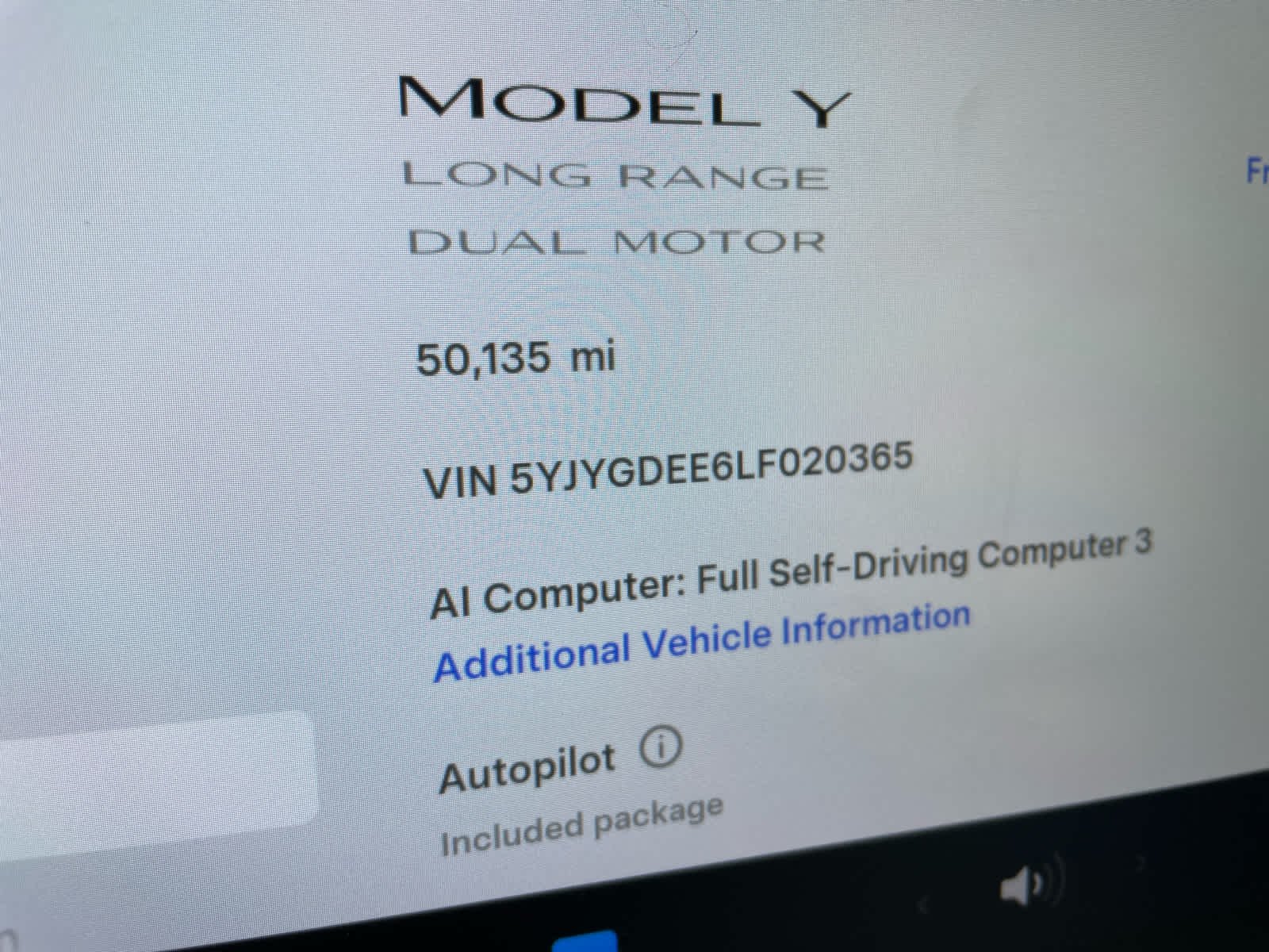 Used 2020 Tesla Model Y Long Range with VIN 5YJYGDEE6LF020365 for sale in Atlanta, GA