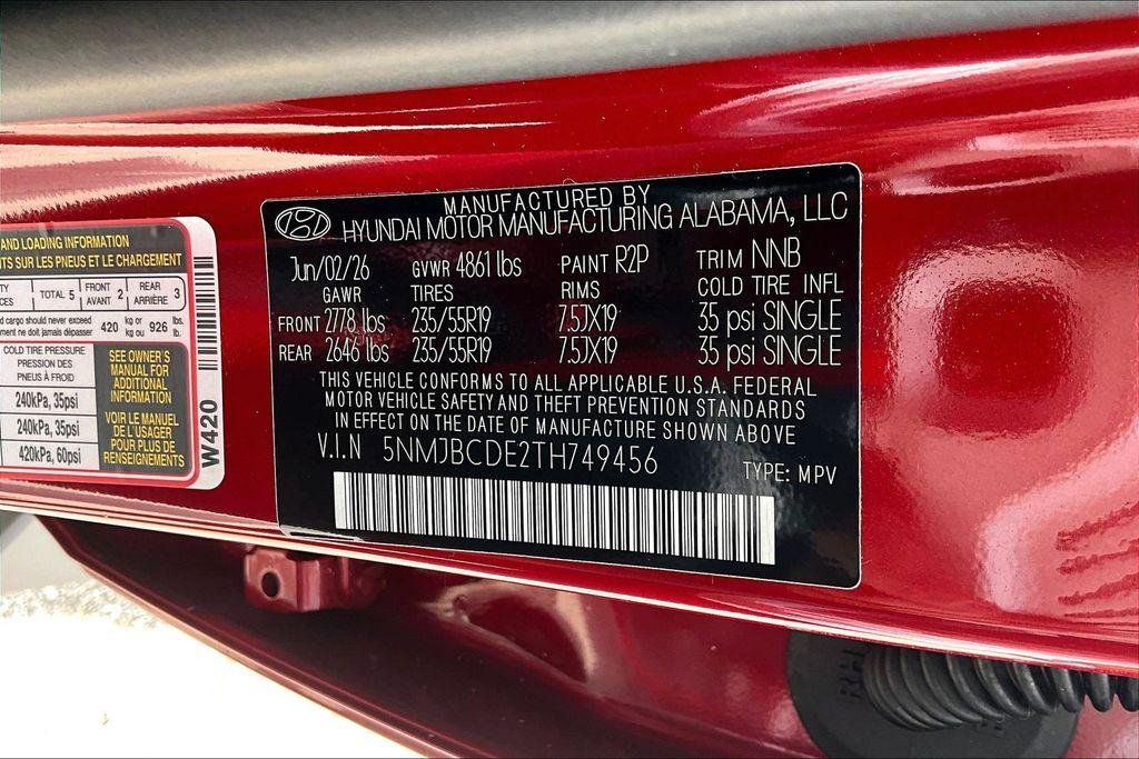 New 2026 Ultimate Red Hyundai SEL Plus image 15