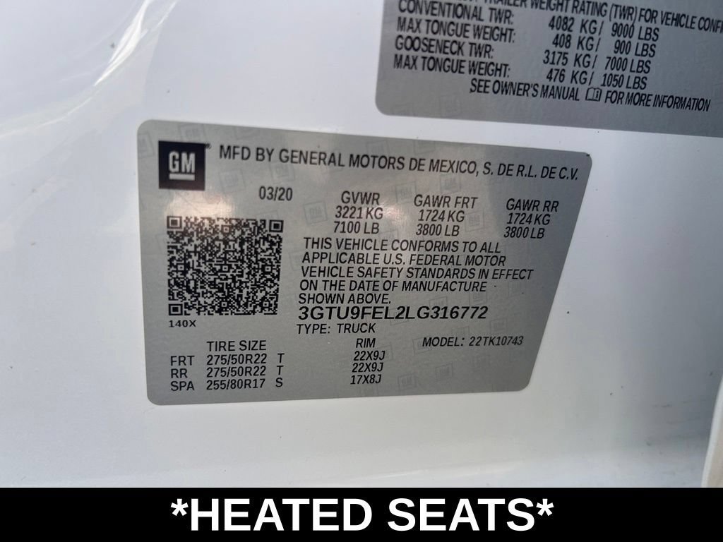 Used 2020 WHITE FROST TRICOAT GMC Denali image 18