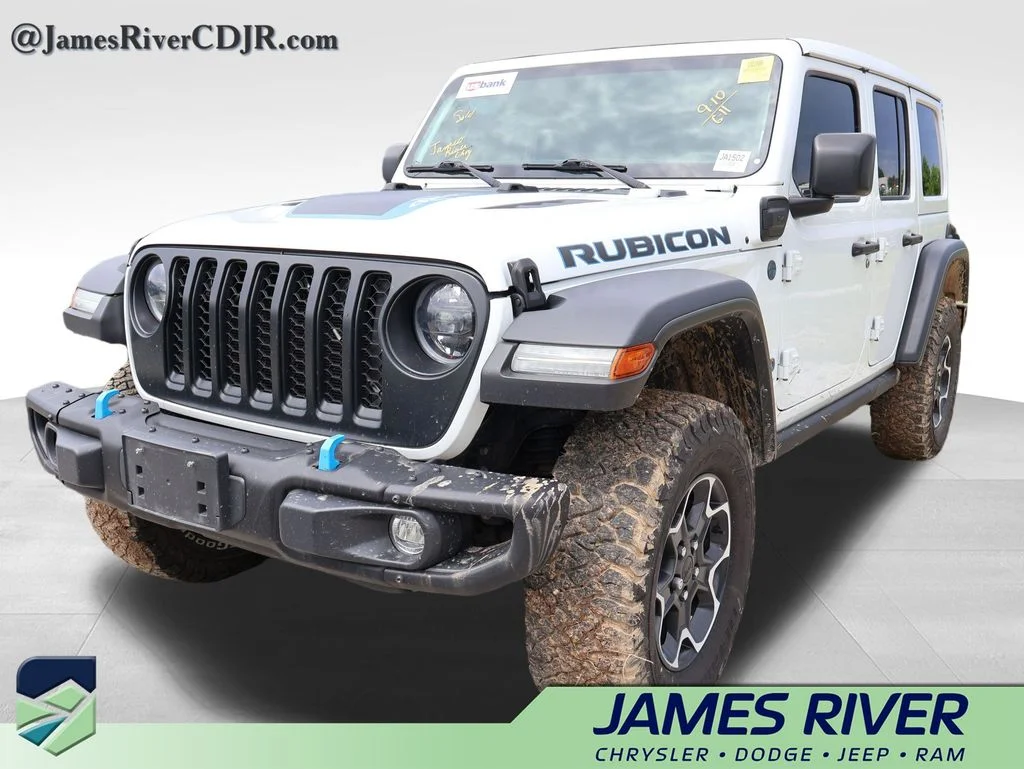 Used 2023 White Jeep Rubicon 4xe image 1