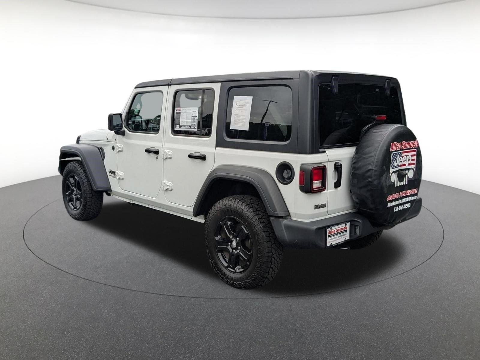 Used 2022 Bright White Clearcoat Jeep Unlimited Sport S image 7