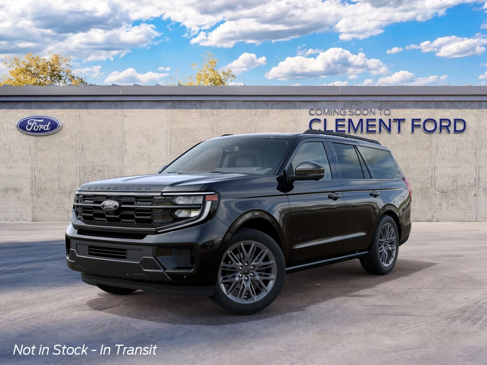 New 2027 Agate Black Metallic Ford Platinum image 2