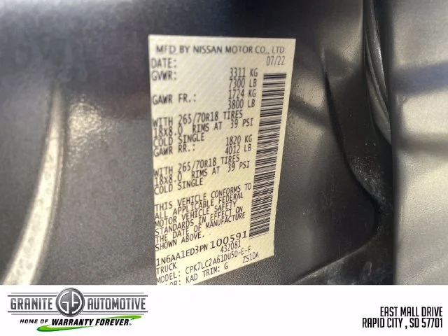 Used 2023 Gray Nissan SV image 16