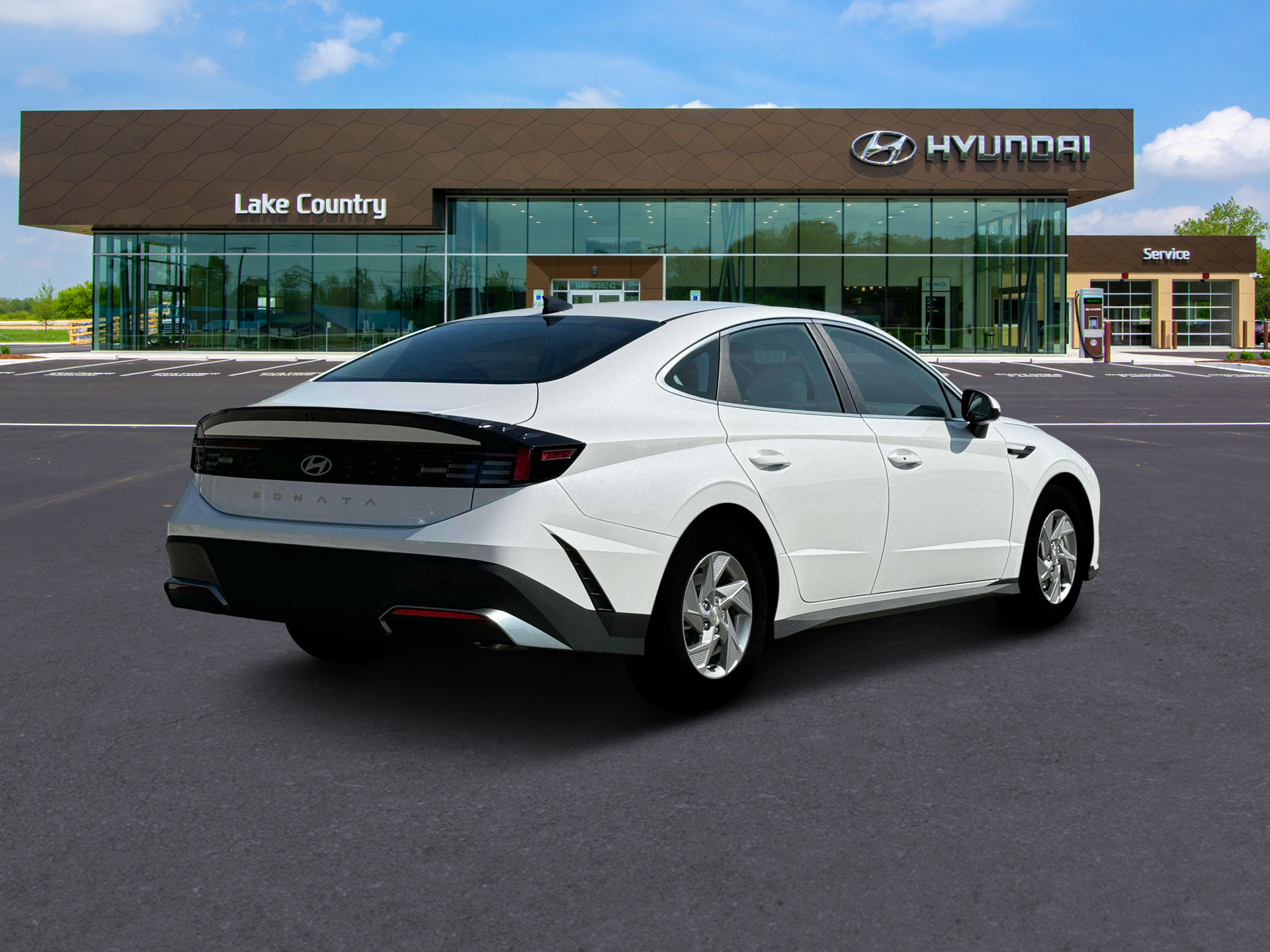 New 2025 White Hyundai SE image 7