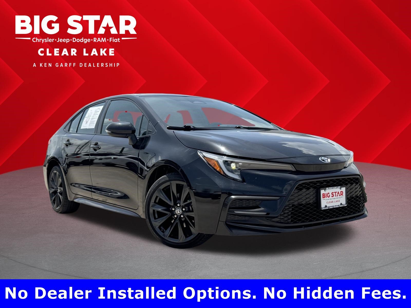 Used 2025 Midnight Black Metallic Toyota SE image 1