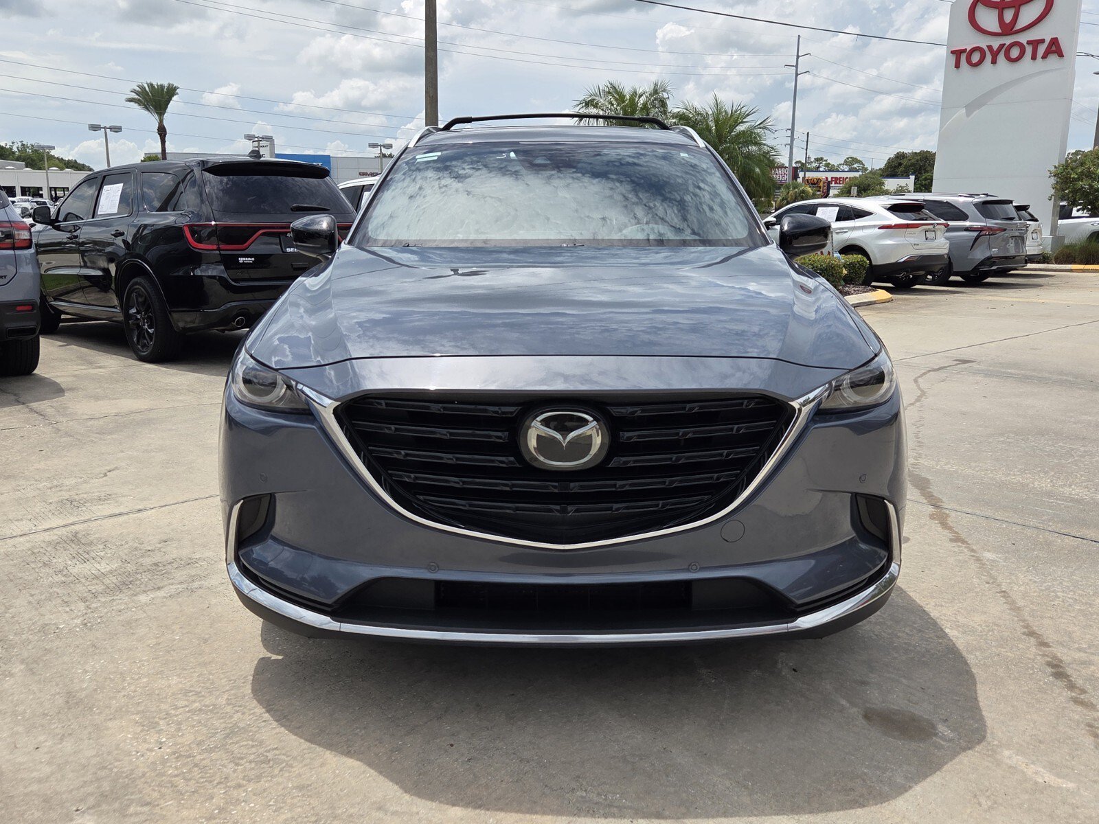 Used 2022 Polymetal Gray Metallic Mazda Carbon Edition image 1