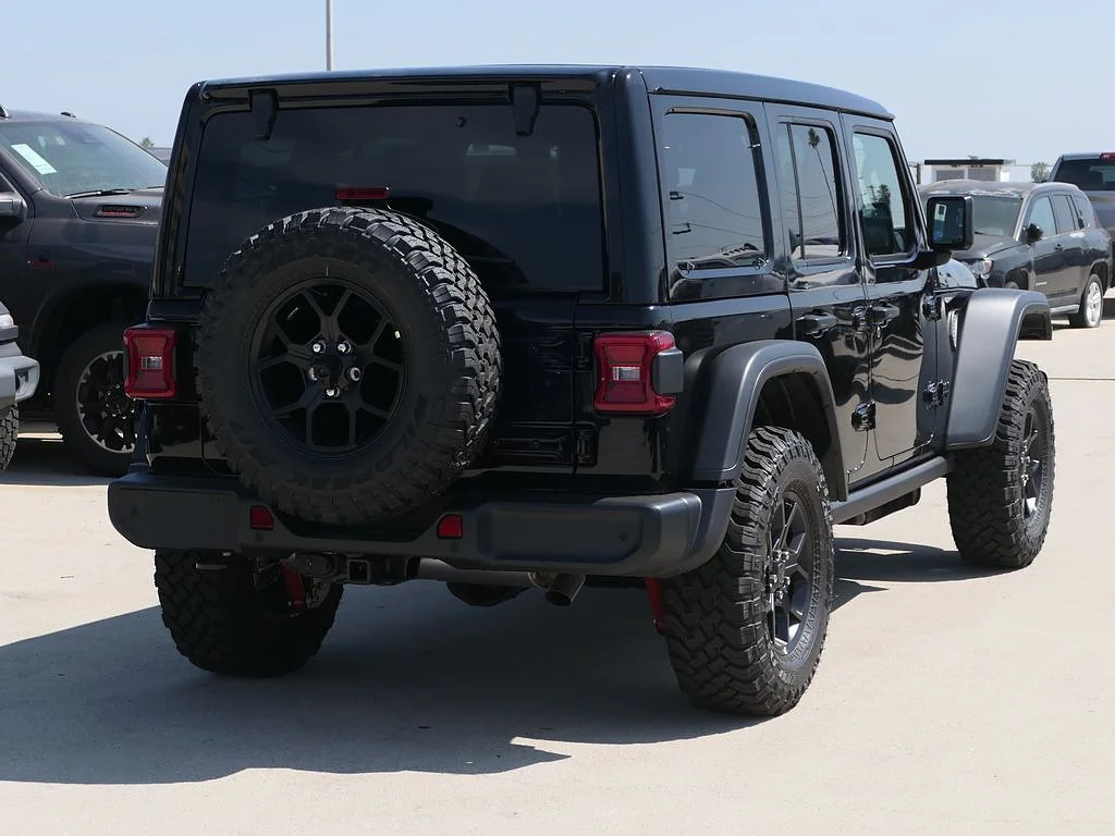 New 2026 Black Clear Coat Jeep 4-Door Willys 4x4 image 3