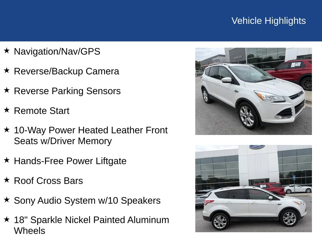 Used 2016 White Platinum Tri-Coat Metallic Ford Titanium image 5
