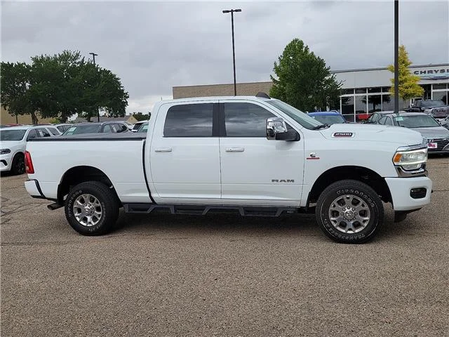 Used 2024 Bright White Clearcoat RAM Laramie 4x4 Crew Cab 6.3 ft. box 149 in. WB image 4