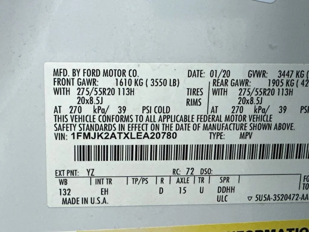 Used 2020 White Ford Limited image 36