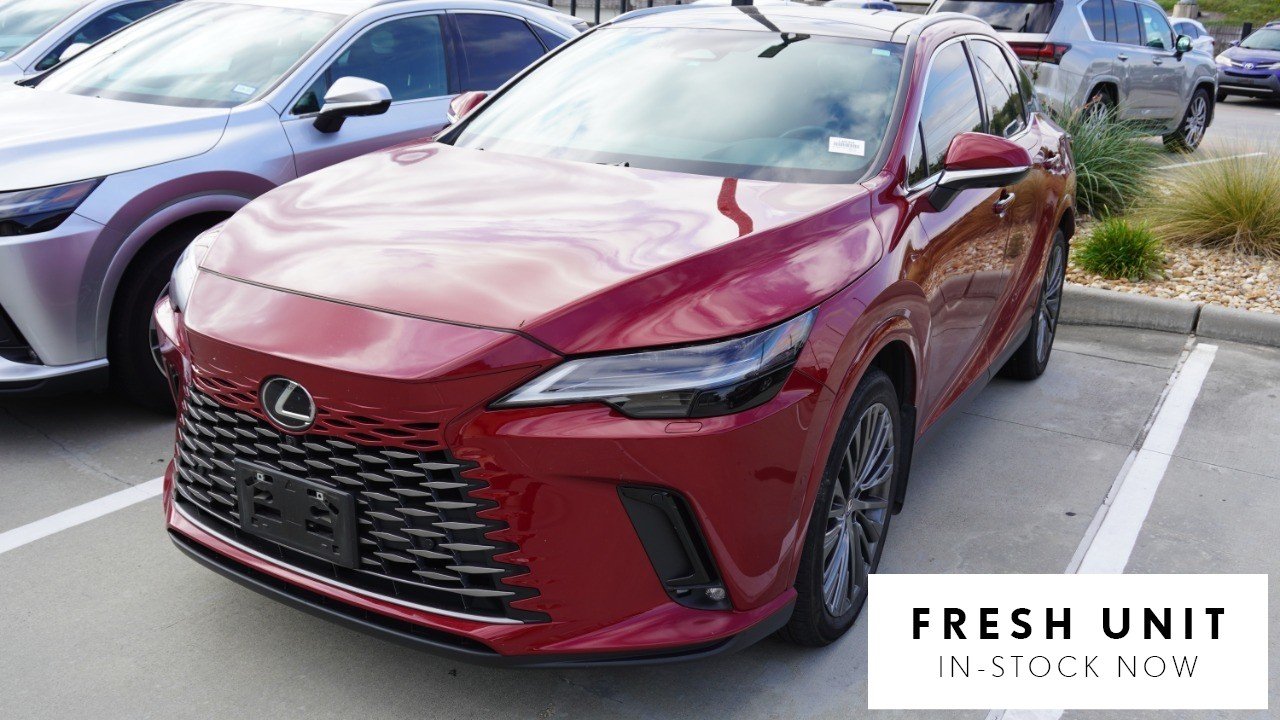 Certified Used 2025 Red Lexus RX 350h Luxury image 1