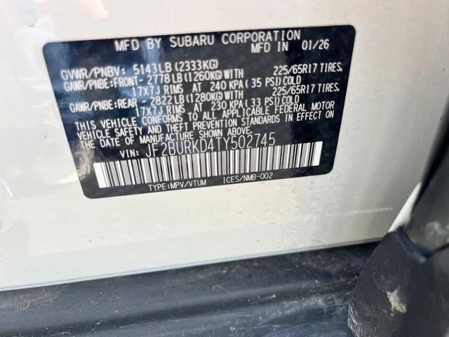 Used 2026 White Subaru Wilderness image 13