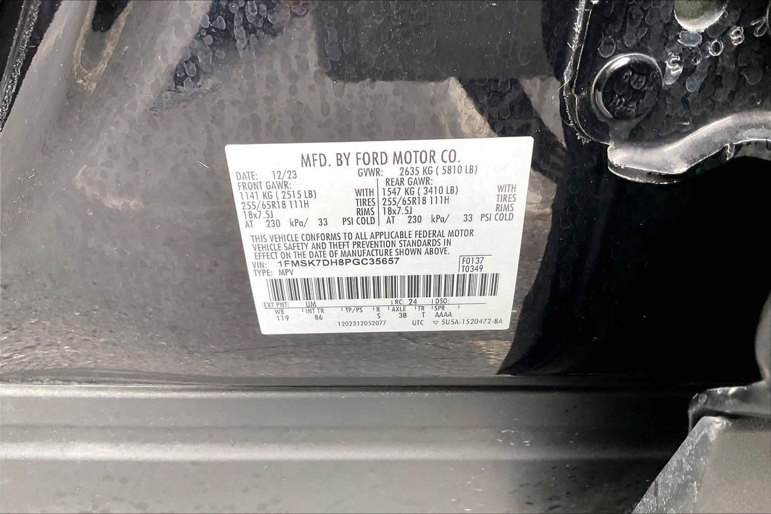 Used 2023 Agate Black Metallic Ford XLT image 31