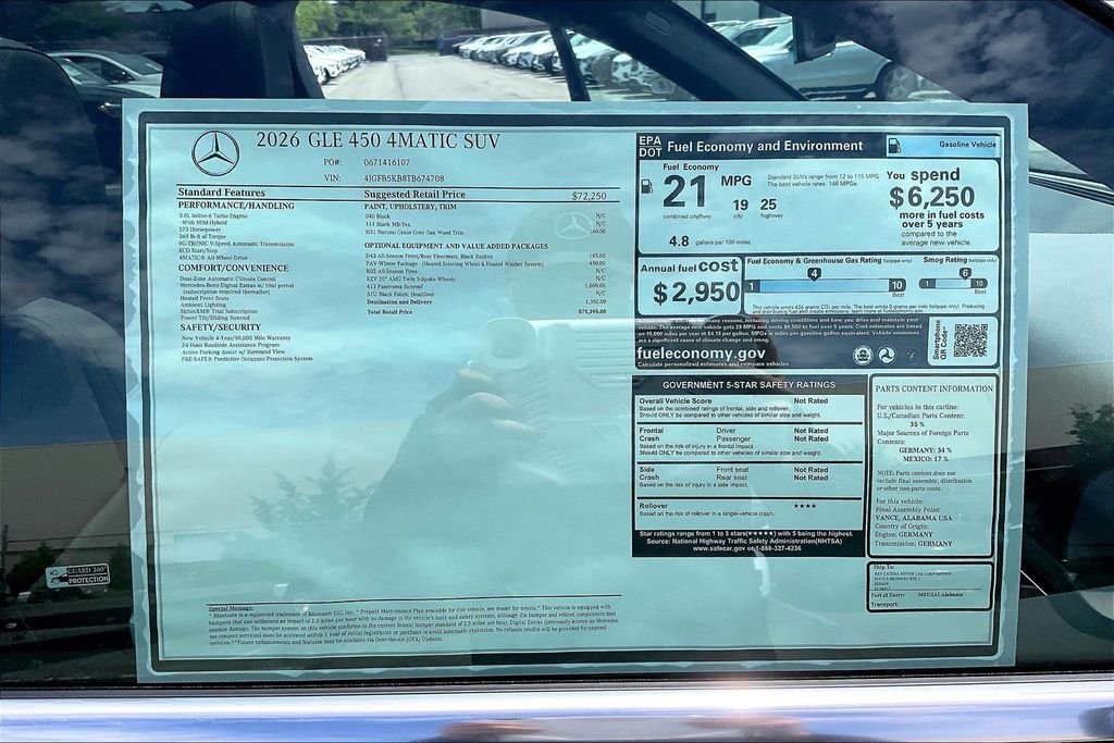 New 2026 Black Mercedes-Benz GLE 450 image 13
