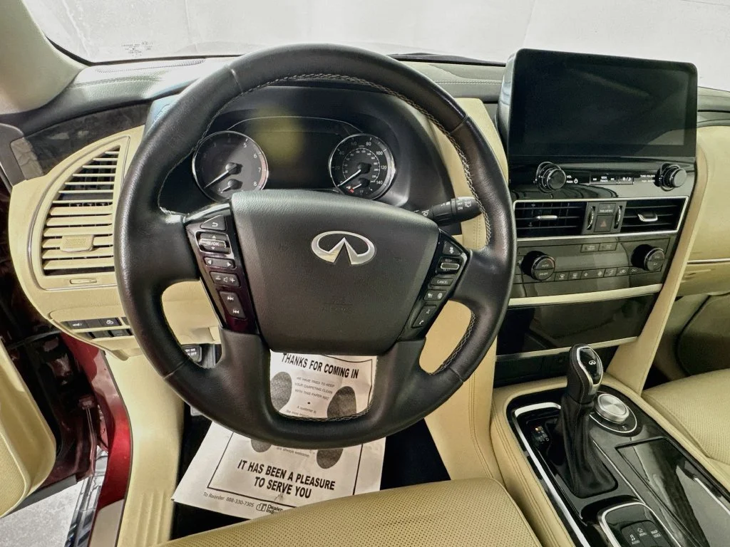 Certified Used 2022 Red INFINITI LUXE image 13