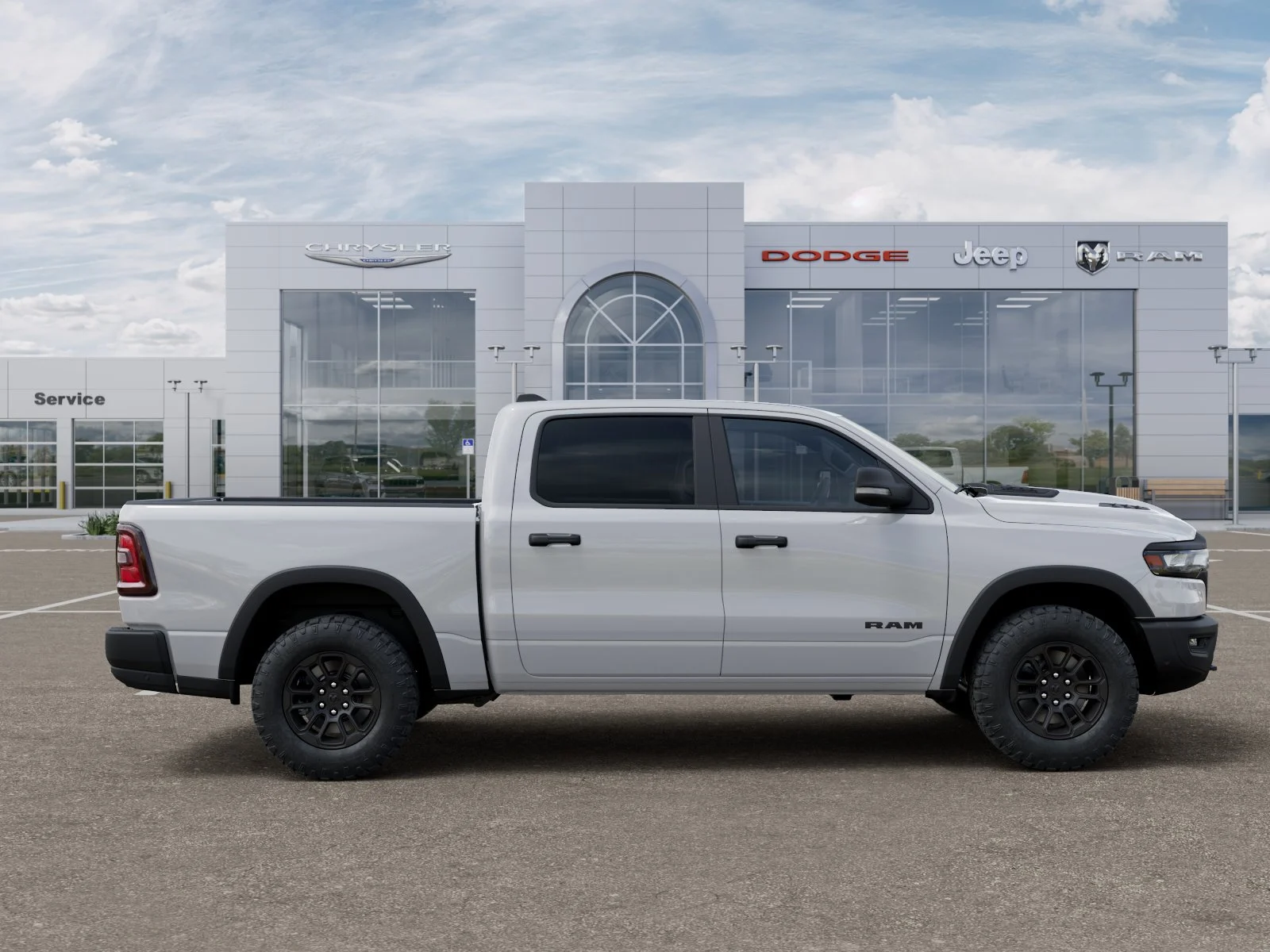 New 2026 Bright White Clear-Coat Exterior Paint RAM Rebel image 49