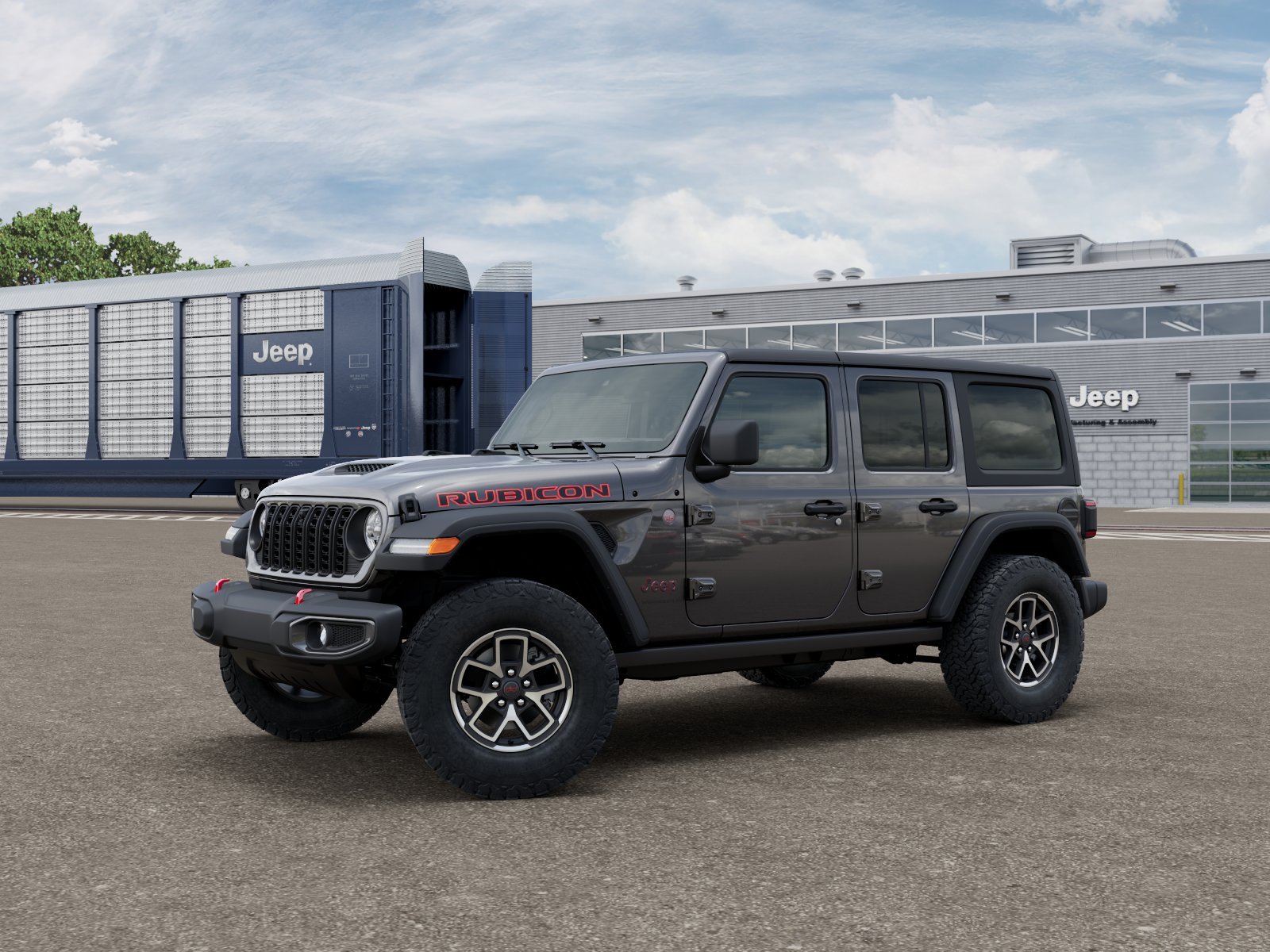 New 2026 Granite Crystal Metallic Clear-Coat Exterior Paint Jeep Rubicon image 1