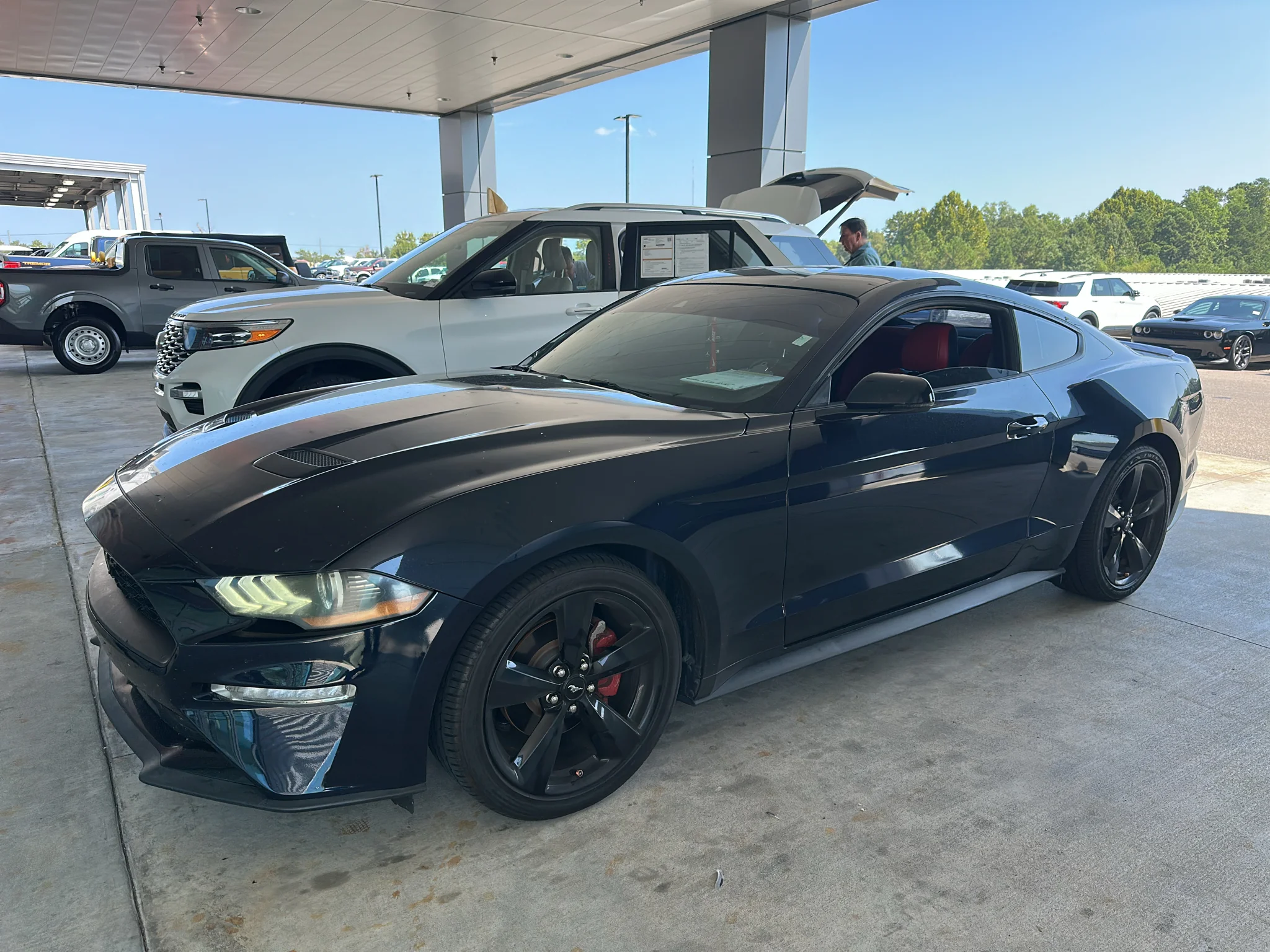 Used 2021 Antimatter Blue Metallic Ford EcoBoost Premium image 5