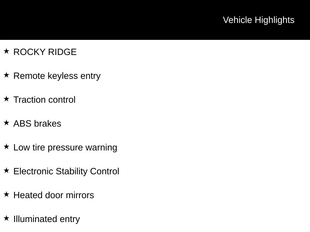 New 2025 Black Ford Rocky Ridge image 3