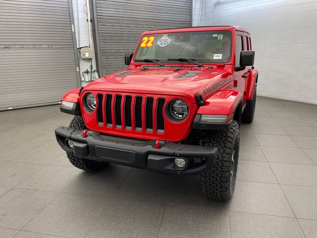 Used 2022 Red Jeep Unlimited Rubicon image 3