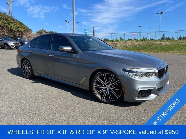 Used 2018 Bluestone Metallic BMW M550i xDrive image 4