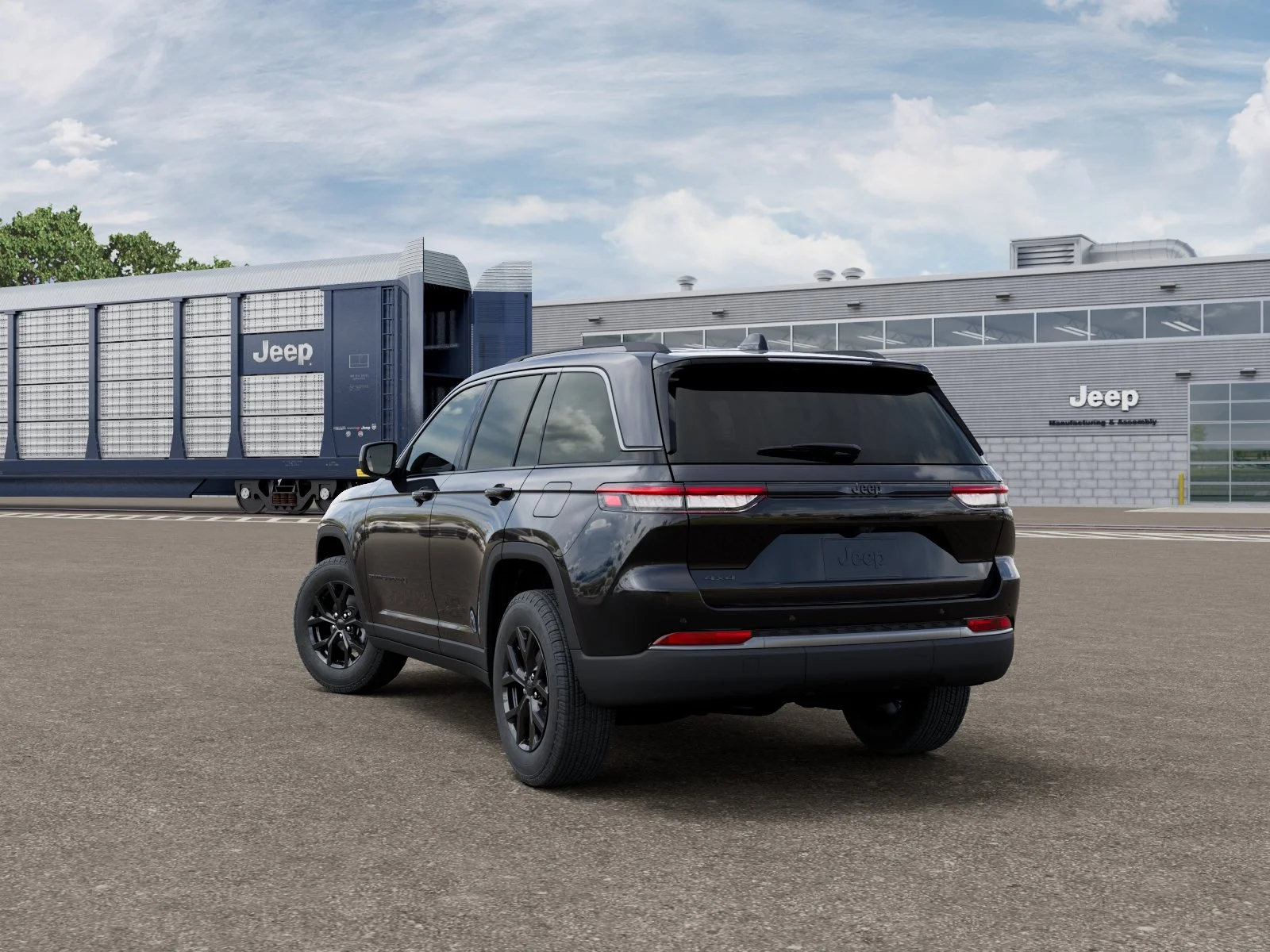 New 2026 Diamond Black Crystal Pearl-Coat Exterior Paint Jeep Laredo Altitude image 29