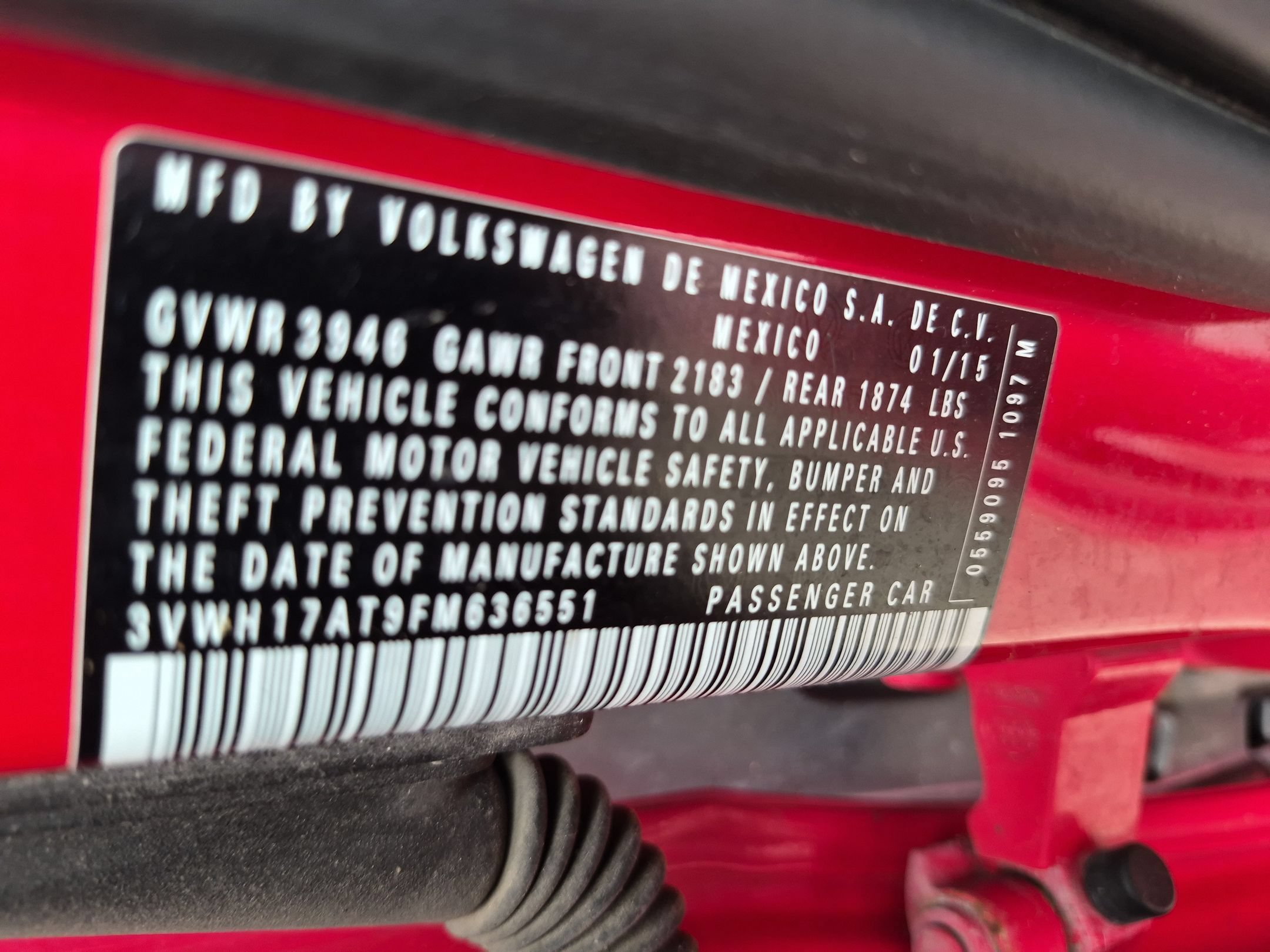 Used 2015 Red Volkswagen 1.8T image 31