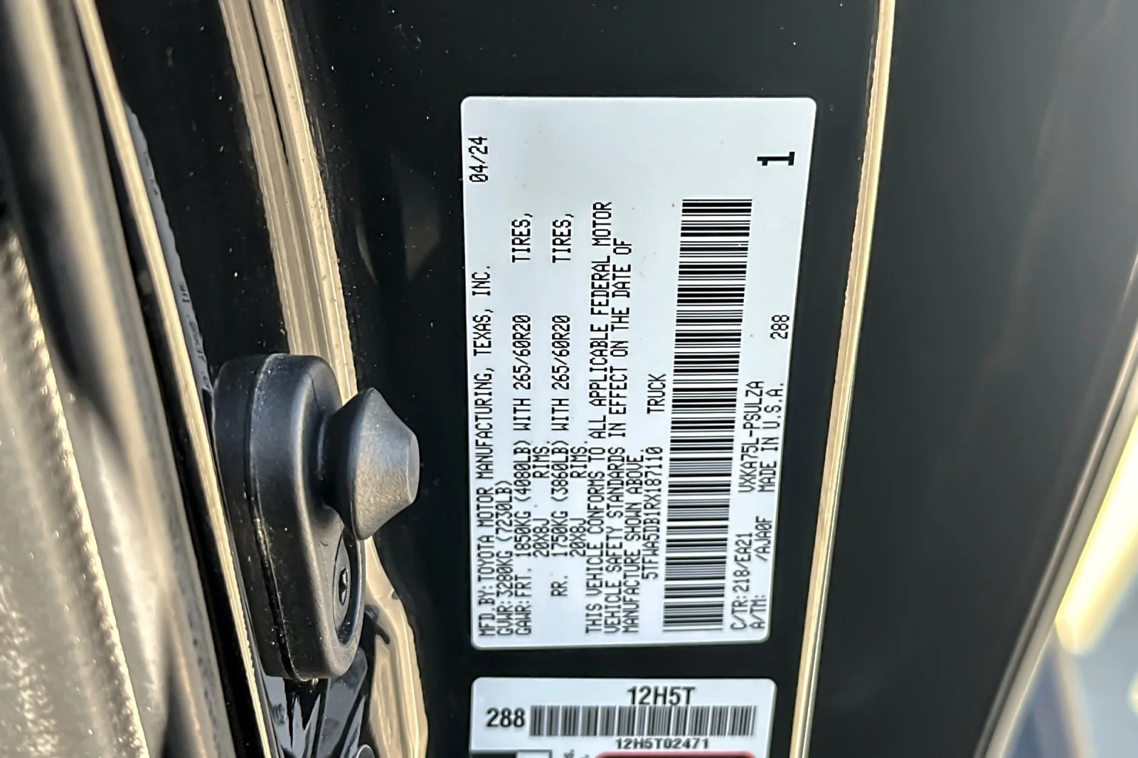 Used 2024 MIDNIGHT BLACK Toyota Limited image 26