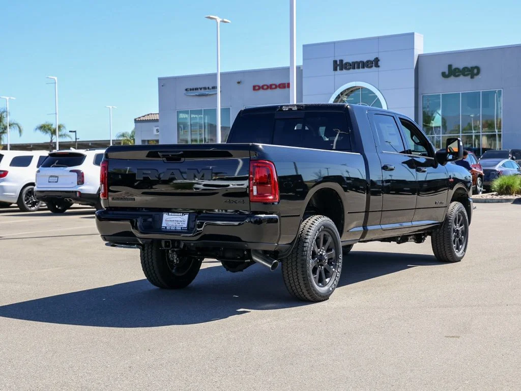 New 2026 Diamond Black Crystal Pearl-Coat Exterior Paint RAM Laramie Night Edition Mega Cab image 27