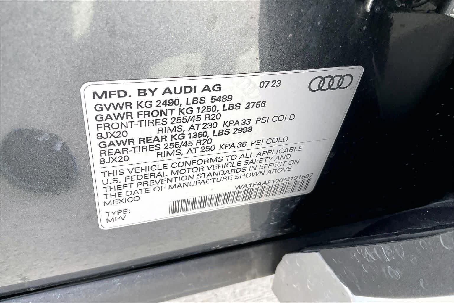 Used 2023 Daytona Gray Pearl Effect Audi S line Prestige image 35
