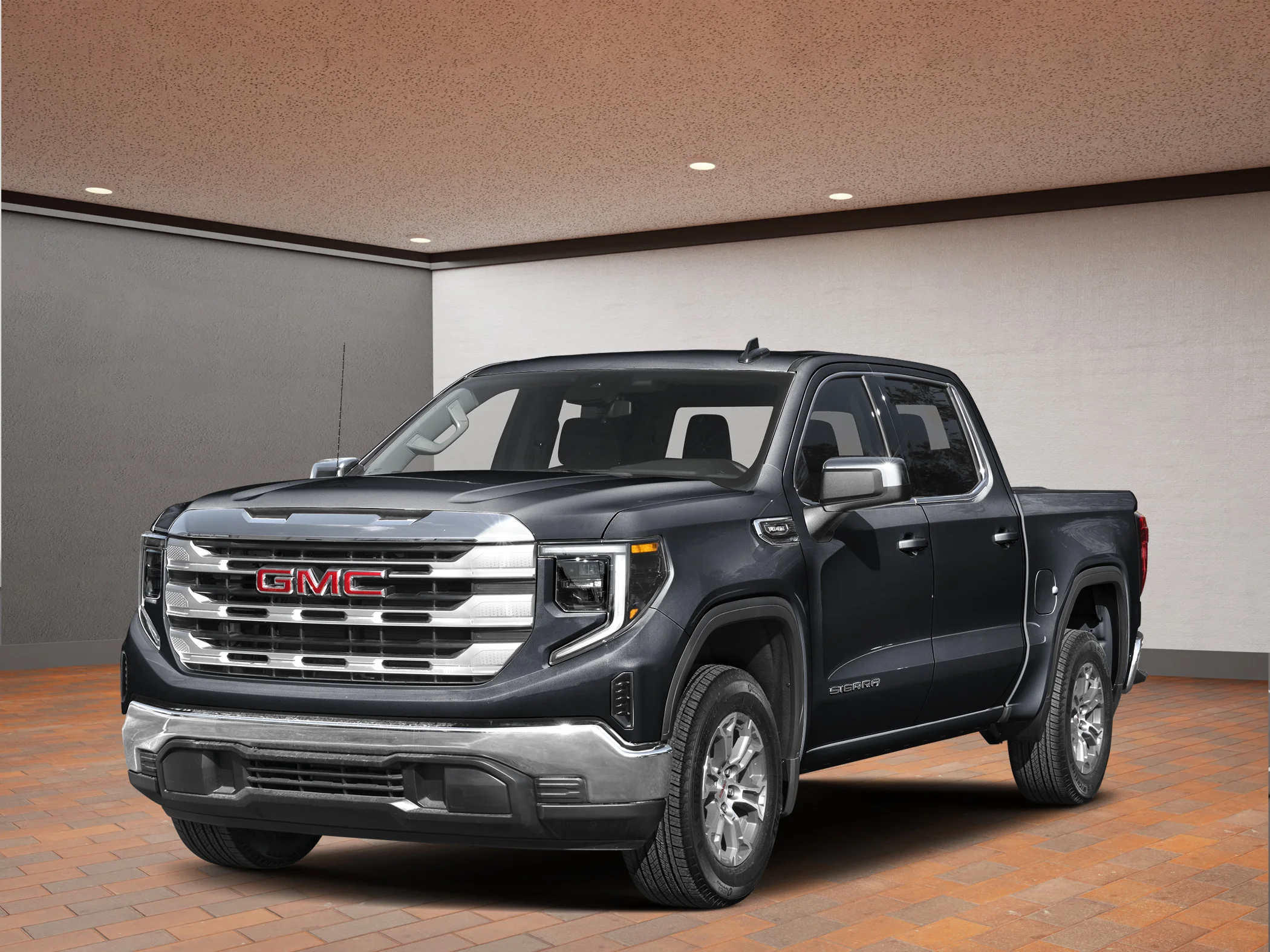 New 2026 Black GMC Crew Cab Short Box 4-Wheel Drive SLT image 1