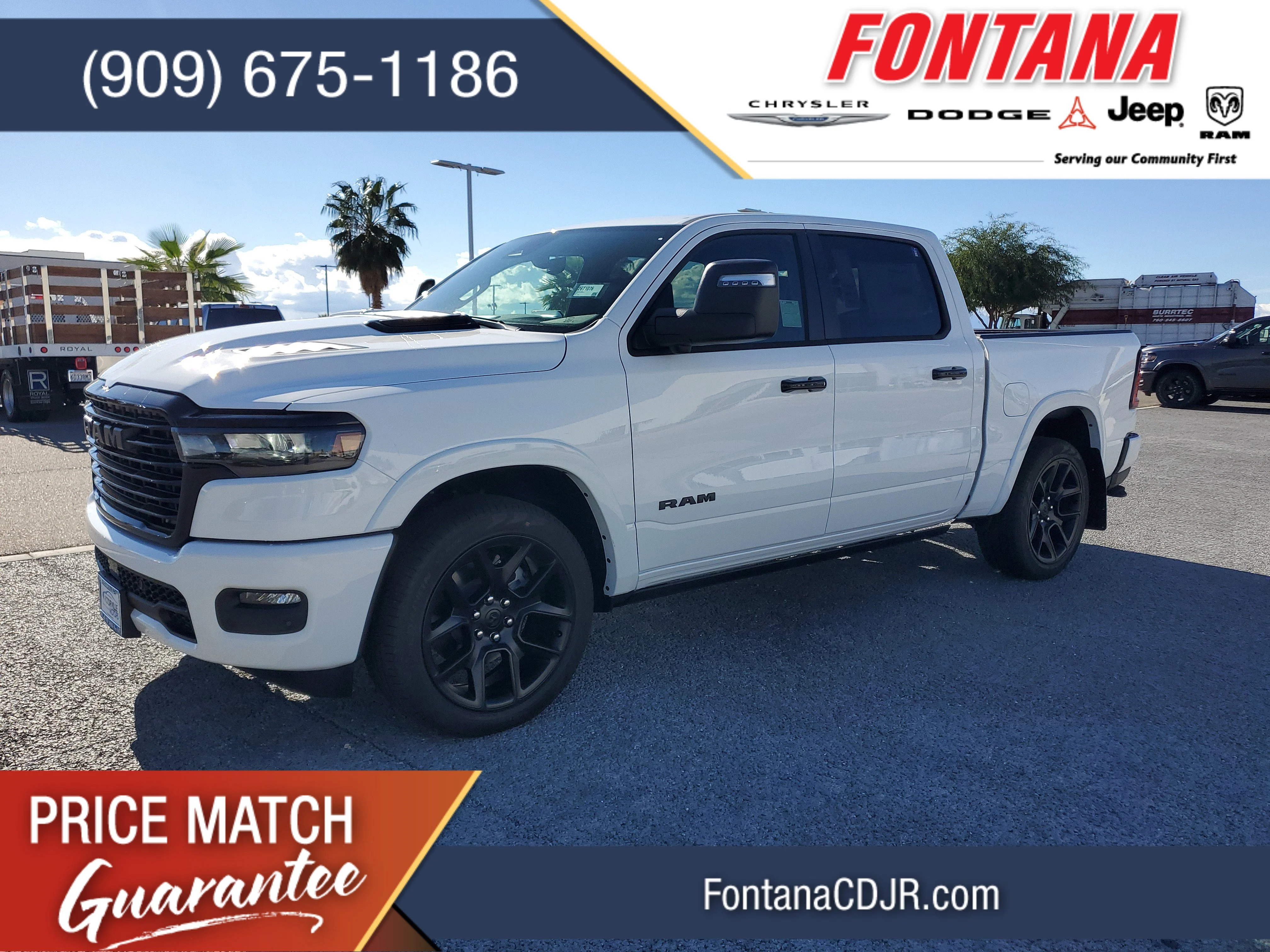 New 2026 Bright White Clear-Coat Exterior Paint RAM Laramie image 1