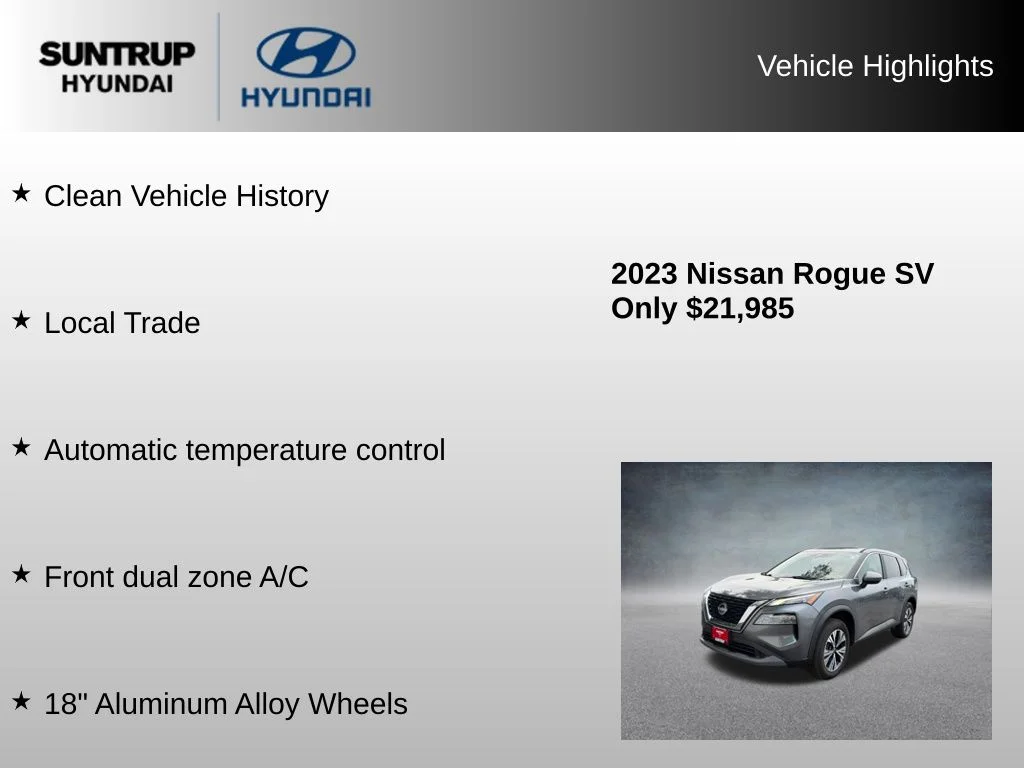 Used 2023 Gun Metallic Nissan SV image 8