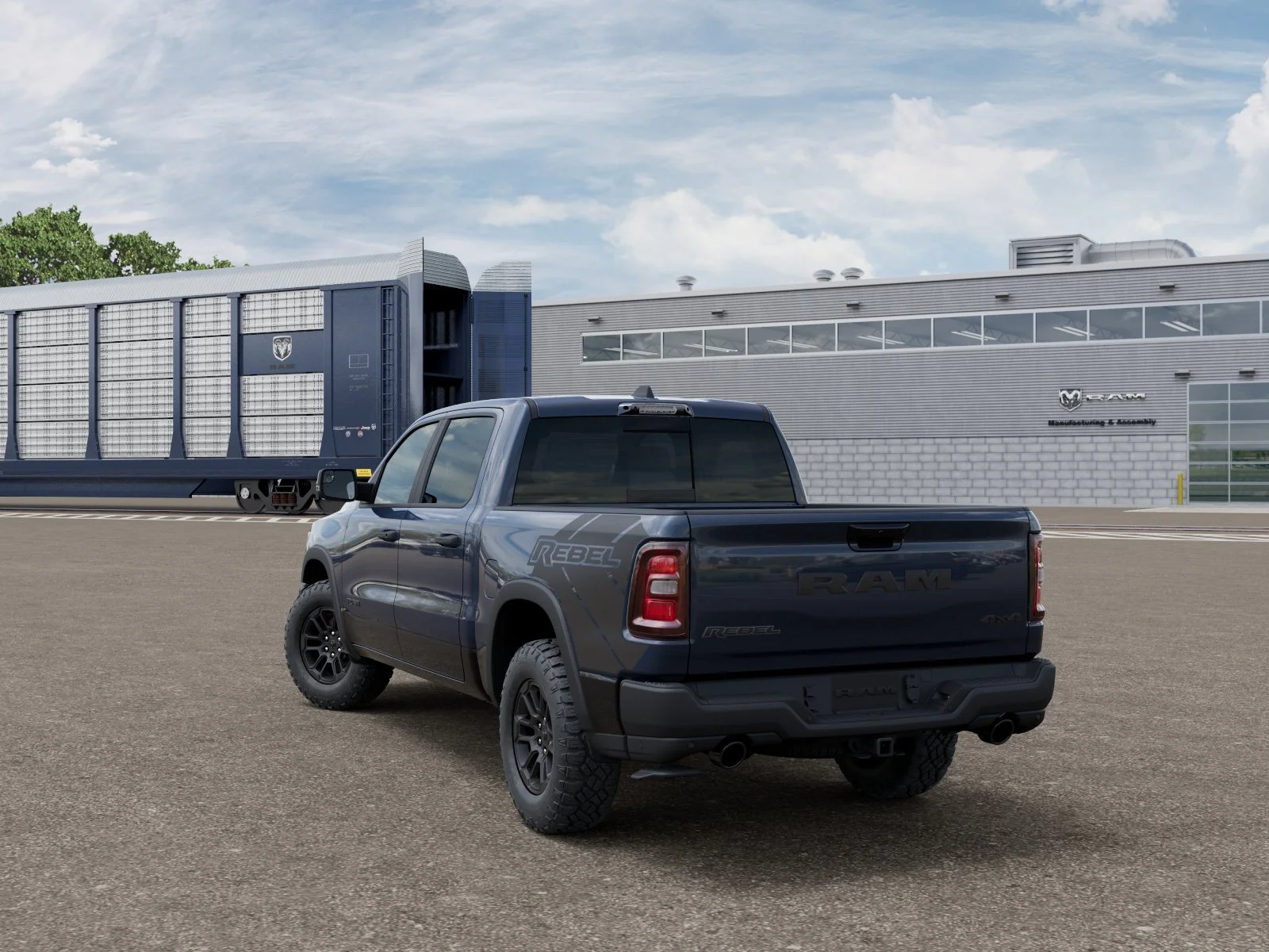 New 2027 Forged Blue Metallic Exterior Paint RAM Rebel image 29