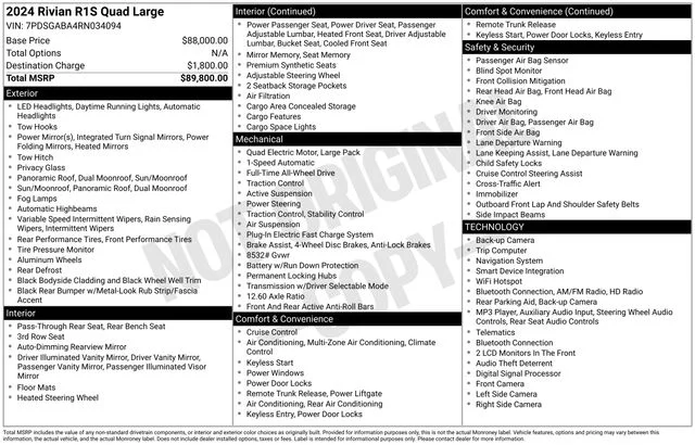 Used 2024  Rivian Adventure Quad Motor Large Pack image 21