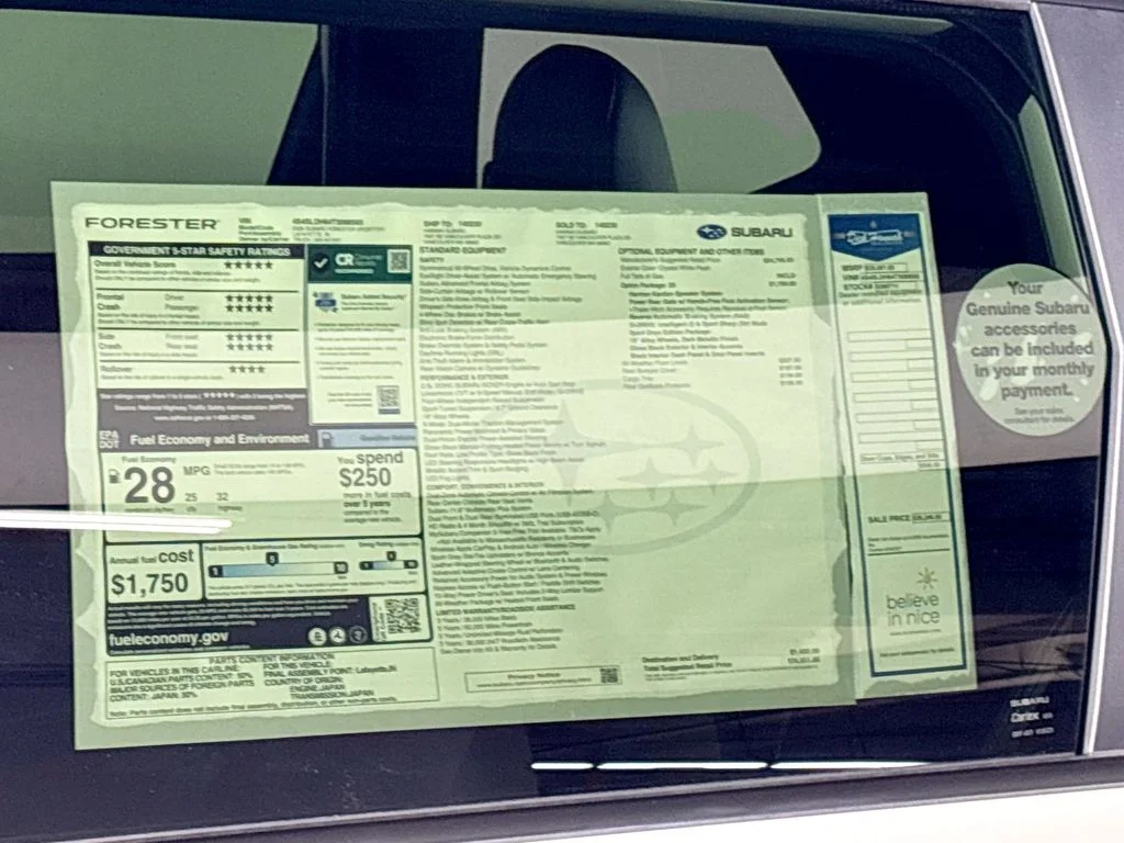 New 2026 CRYSTAL WHITE PEARL Subaru Sport Onyx Edition image 24