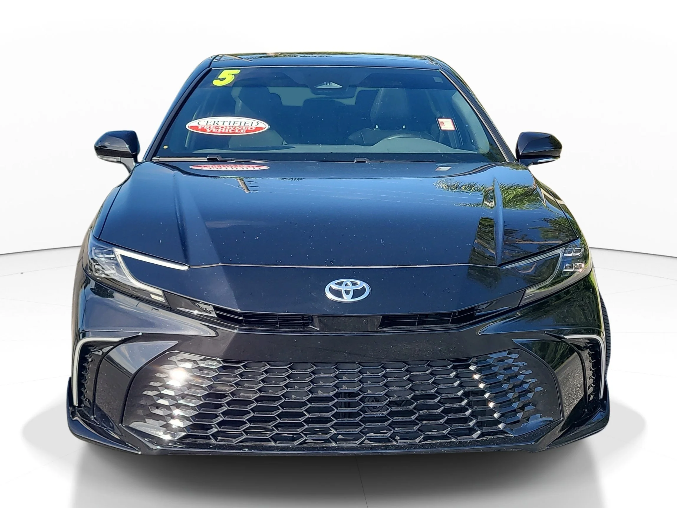 Used 2025 Midnight Black Metallic Toyota XSE image 2