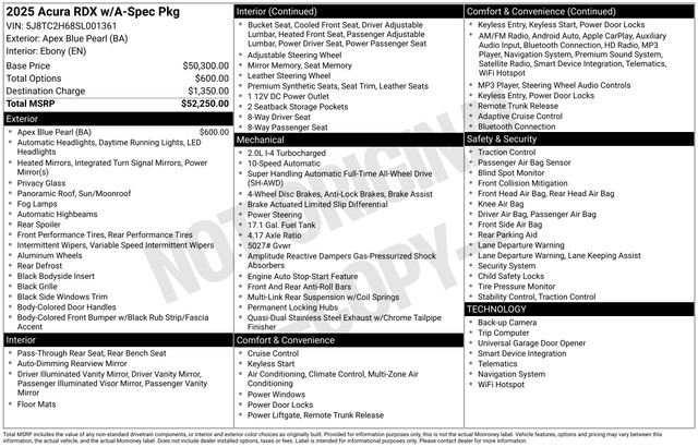 2025 Acura RDX A-Spec Package - Photo 46